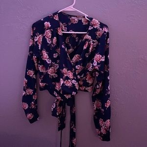 floral crop top